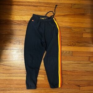 aviator nation 5 strip sweatpants charcoal size XS